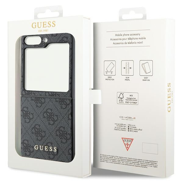 Guess 4G Charms Collection case for Samsung Galaxy Z Flip 5 - gray