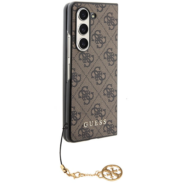 Guess GUHCZFD5GF4GBR F946 Z Fold5 brown/brown hardcase 4G Charms Collection