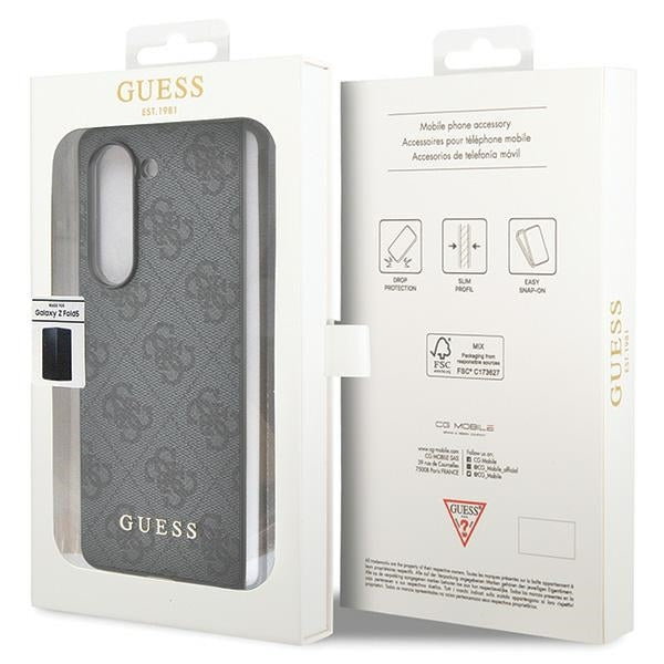 Guess GUHCZFD5GF4GGR F946 Z Fold5 gray/gray hardcase 4G Charms Collection