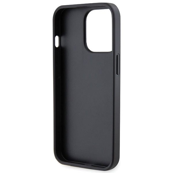 Guess GUHCP13LP4TDSCPK Case for iPhone 13 Pro / 13 - Black Crossbody 4G Metal Logo