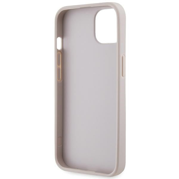 Guess GUHCP14XP4TDSCPP case for iPhone 14 Pro Max 6.7" - pink Crossbody 4G Metal Logo