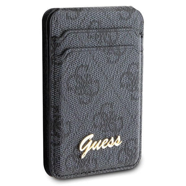 Guess Wallet Card Slot Stand GUWMSHG4SHK case - black MagSafe 4G Classic Logo