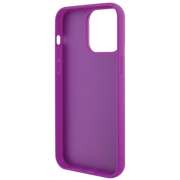 Guess Disco Metal Script case for iPhone 15 Pro Max - pink
