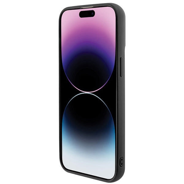 Guess Sequin Script Metal case for iPhone 15 Pro Max - black