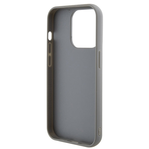Guess Sequin Script Metal case for iPhone 15 Pro Max - silver