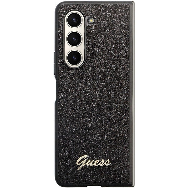 Guess Glitter Script case for Samsung Galaxy Z Fold 5 - black