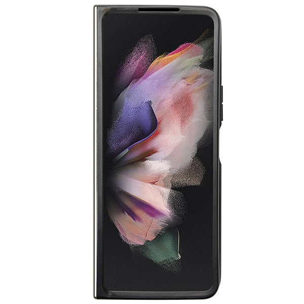 Guess Leather 4G Diamond Triangle case for Samsung Galaxy Z Fold 5 - black