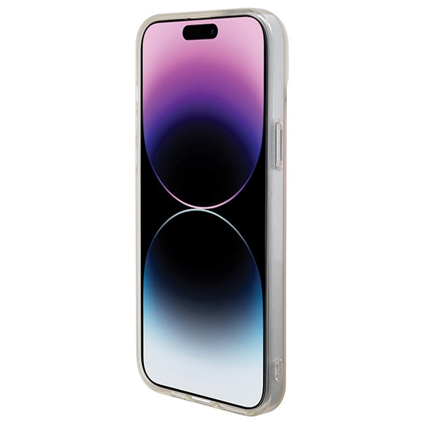 Guess IML Iridescent MagSafe case for iPhone 15 Pro - pink