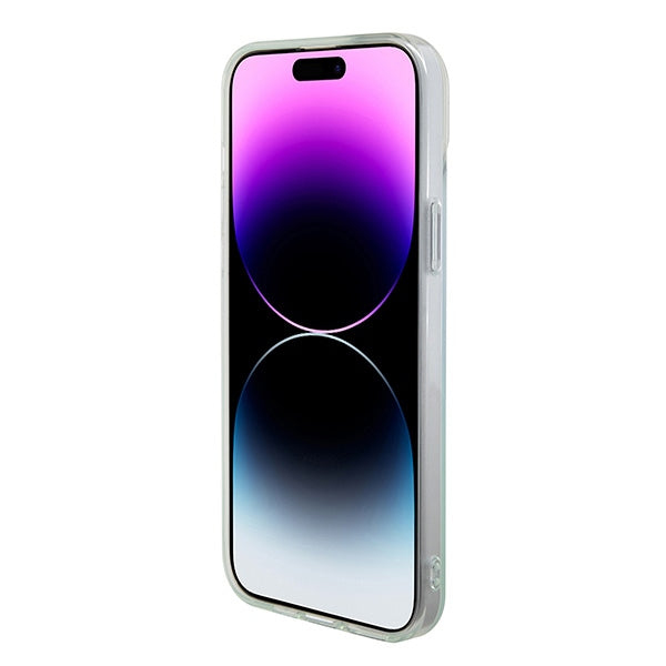 Guess GUHMP15MHITSQ iPhone 15 Plus 6.7" turquoise/turquoise hardcase IML Iridescent MagSafe