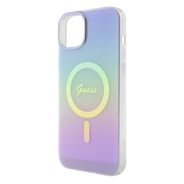 Guess GUHMP15SHITSU iPhone 15 6.1" purple/purple hardcase IML Iridescent MagSafe