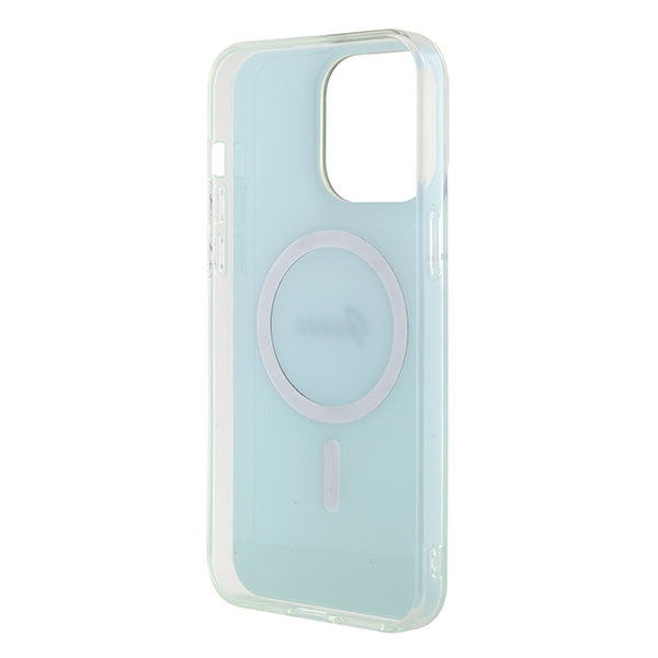 Guess GUHMP15XHITSQ iPhone 15 Pro Max turquoise/turquoise hardcase IML Iridescent MagSafe