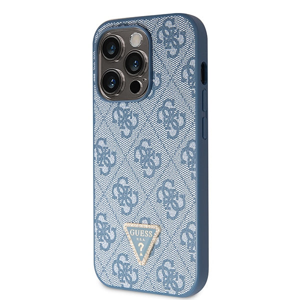 Guess GUHCP14LP4TDSCPB iPhone 14 Pro 6.1" blue/blue hardcase Crossbody 4G Metal Logo