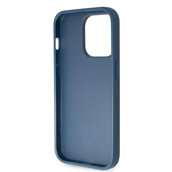 Guess GUHCP14LP4TDSCPB iPhone 14 Pro 6.1" blue/blue hardcase Crossbody 4G Metal Logo