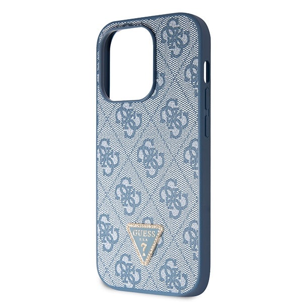Guess GUHCP15LP4TDSCPB iPhone 15 Pro 6.1" blue/blue hardcase Crossbody 4G Metal Logo