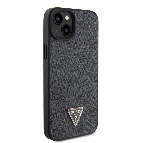 Guess GUHCP15MP4TDSCPK iPhone 15 Plus 6.7" black/black hardcase Crossbody 4G Metal Logo