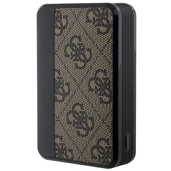 Guess Powerbank 18W GUPB10DP4GEGW 10000mAh brown/brown 4G Leather Metal Logo