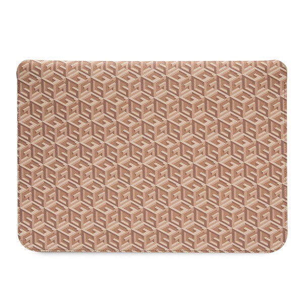 Guess GCube Stripes case for a 16" laptop - brown