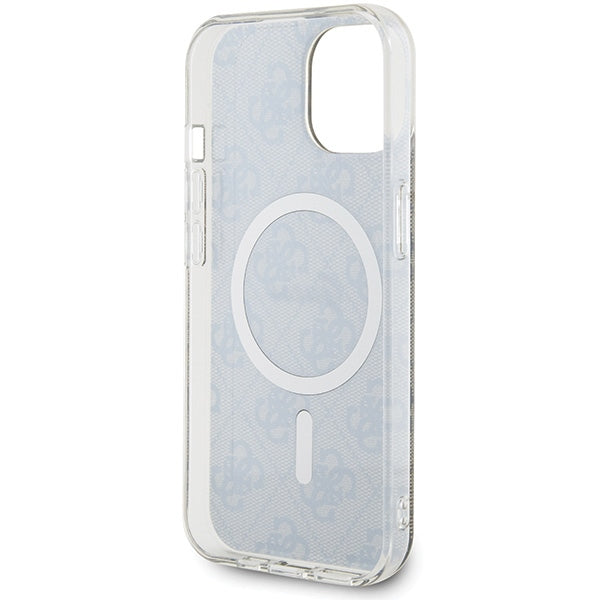 Guess IML 4G MagSafe iPhone 15 Plus Case - Brown