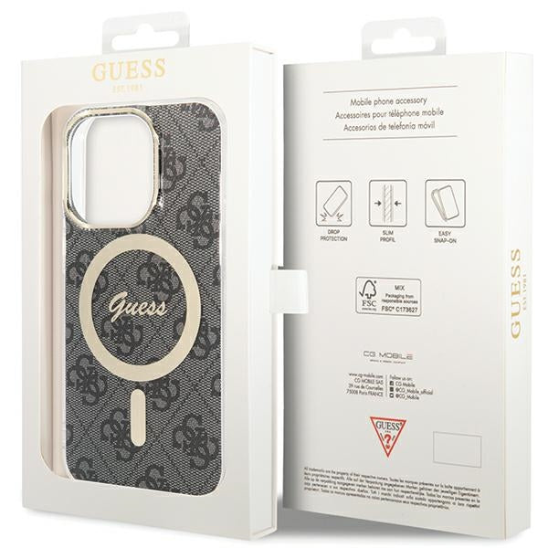 Guess IML 4G MagSafe case for iPhone 15 Pro - black