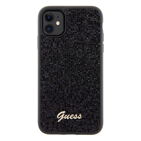Guess Disco Metal Script case for iPhone 11 / Xr - black
