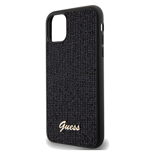 Guess Disco Metal Script case for iPhone 11 / Xr - black