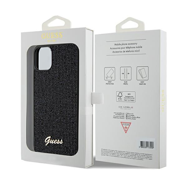 Guess Disco Metal Script case for iPhone 11 / Xr - black