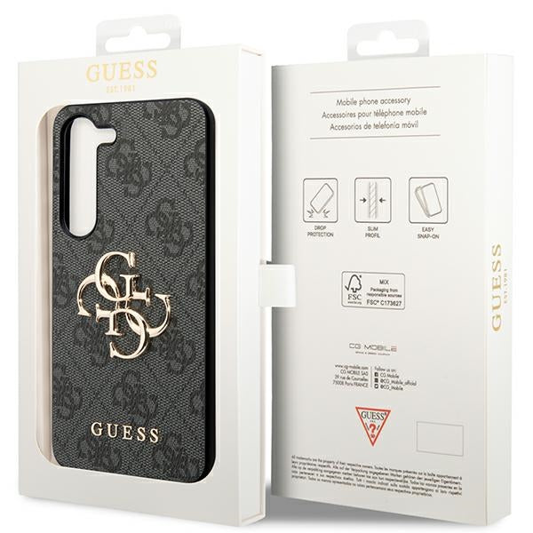 Guess GUHCS23FE4GMGGR S23 FE S711 gray/gray hardcase 4G Big Metal Logo