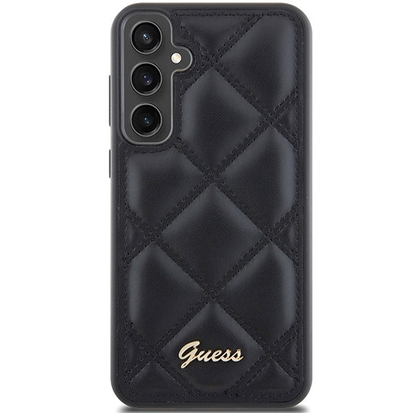 Guess GUHCS23FEPSQSQSK S23 FE S711 black/black hardcase Quilted Metal Logo