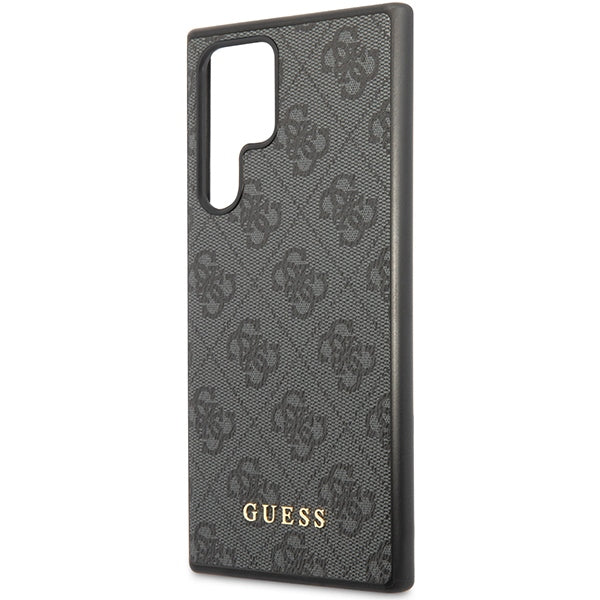 Guess 4G Metal Gold Logo case for Samsung Galaxy S24 Ultra - black
