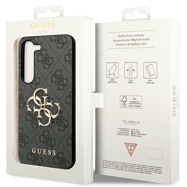 Guess 4G Big Metal Logo case for Samsung Galaxy S24+ - black