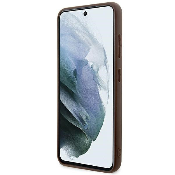 Guess 4G Stripe Collection case for Samsung Galaxy S24+ - brown