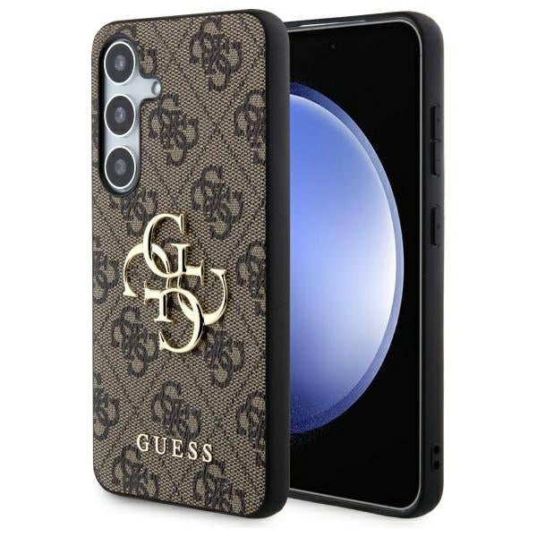 Guess 4G Big Metal Logo case for Samsung Galaxy S24 - brown