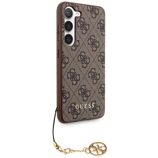 Guess 4G Charms Collection case for Samsung Galaxy S24 - brown