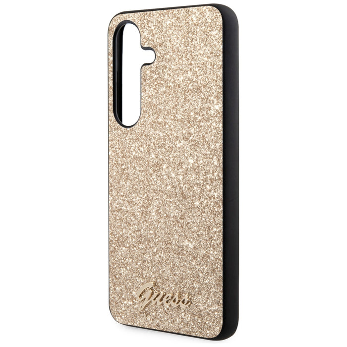 Guess Glitter Script case for Samsung Galaxy S24 - gold