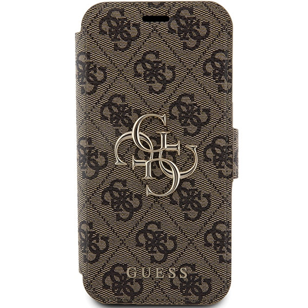 Guess 4G Metal Logo case for iPhone 15 Pro - brown