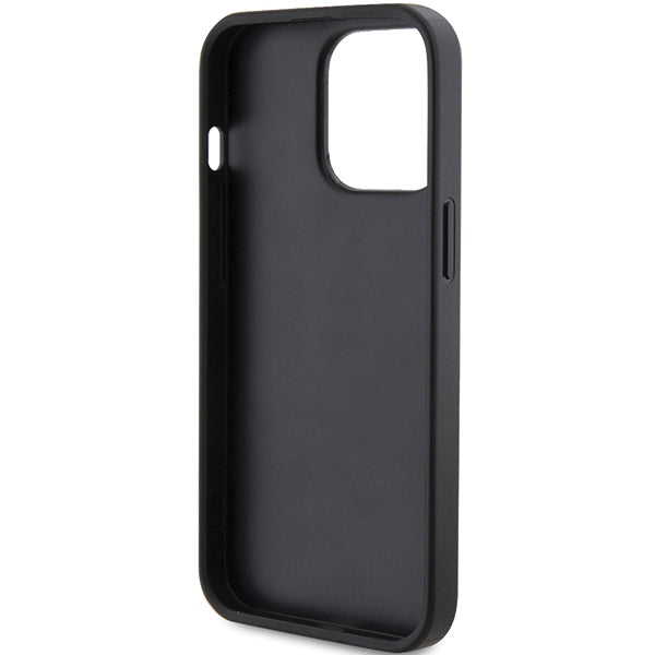 Guess 4G Triangle Metal Logo case for iPhone 14 Pro Max - black
