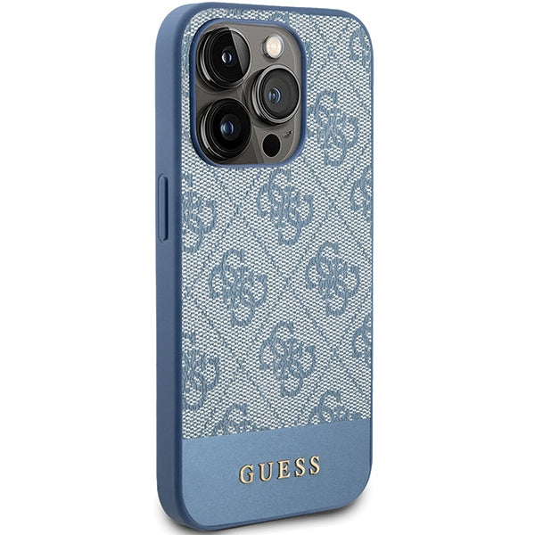Guess 4G Stripe Collection case for iPhone 15 Pro - blue