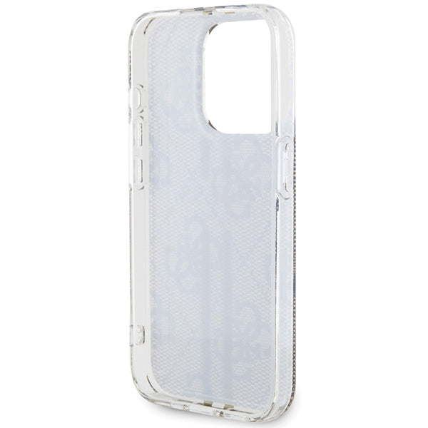 Guess IML 4G Gold Stripe case for iPhone 15 Pro - brown