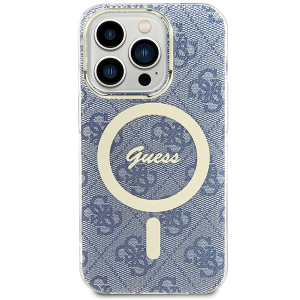 Guess IML 4G MagSafe case for iPhone 15 Pro - blue