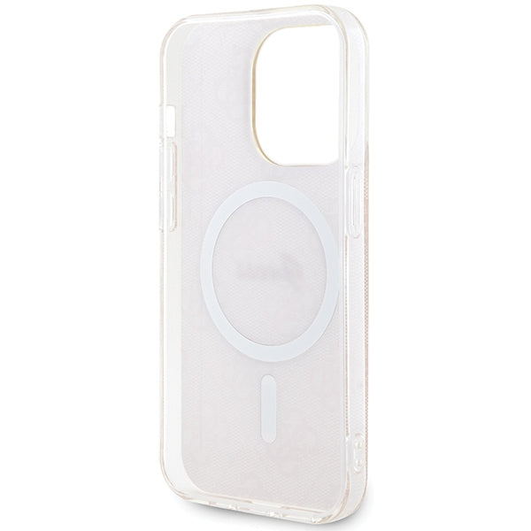 Guess IML 4G MagSafe case for iPhone 15 Pro - pink