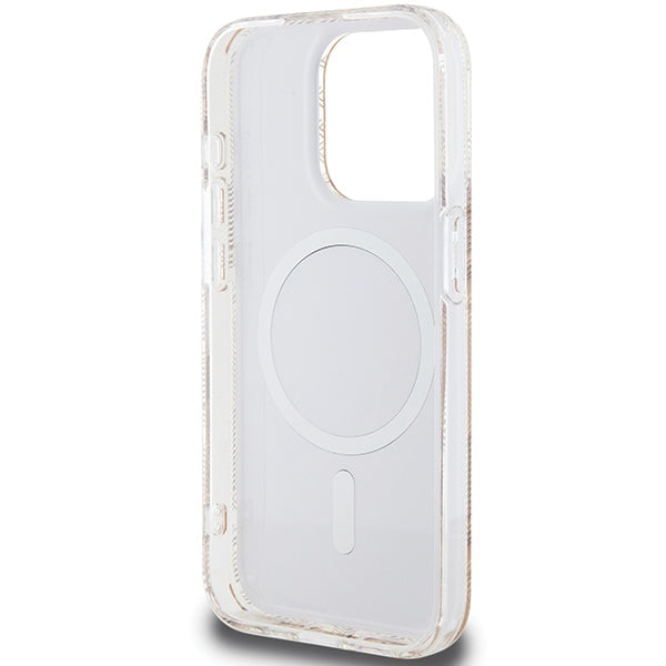 Guess IML GCube MagSafe case for iPhone 15 Pro - brown