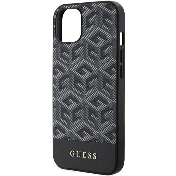 Guess GCube Stripes MagSafe case for iPhone 15 / 14 / 13 - black