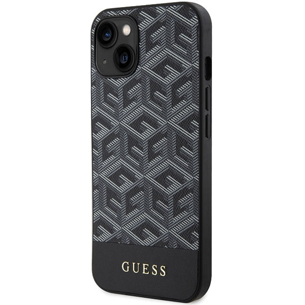 Guess GCube Stripes MagSafe case for iPhone 15 / 14 / 13 - black