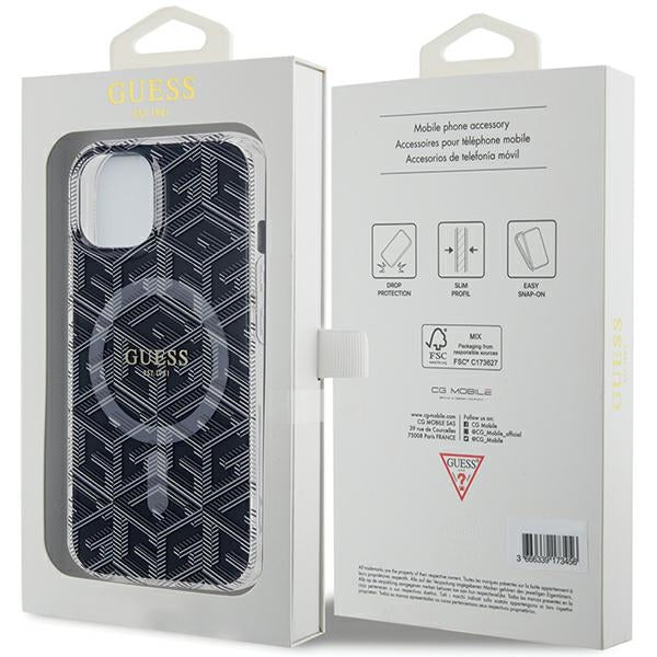 Guess IML GCube MagSafe case for iPhone 15 / 14 / 13 - black