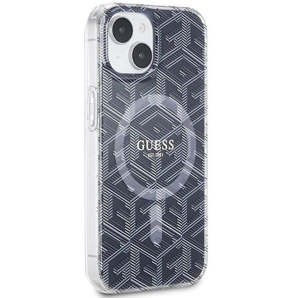 Guess IML GCube MagSafe case for iPhone 15 / 14 / 13 - black