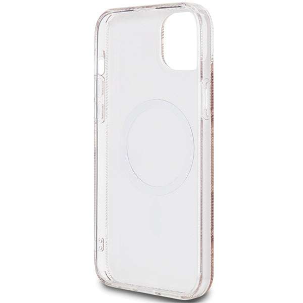 Guess IML GCube MagSafe case for iPhone 15 / 14 / 13 - brown