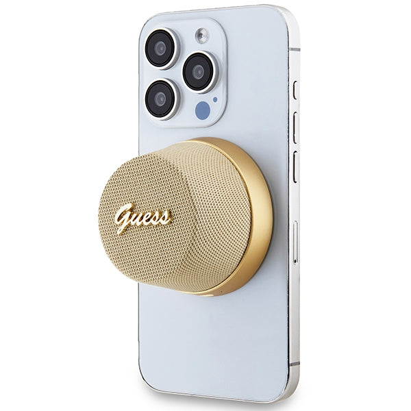 Guess Magnetic Script Metal Bluetooth speaker - gold