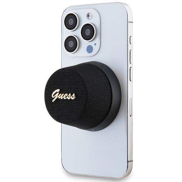 Guess Magnetic Script Metal Bluetooth speaker - black