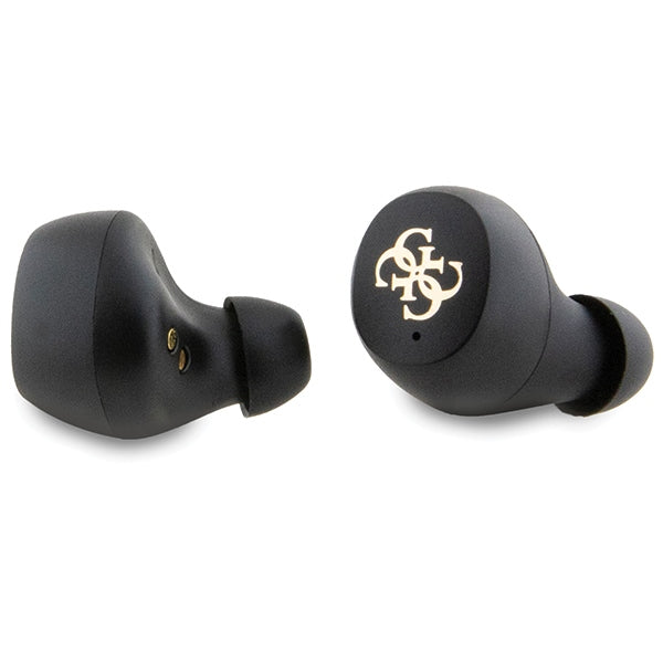 Guess 4G Metal TWS Headphones with ENC Charging Station - Black
