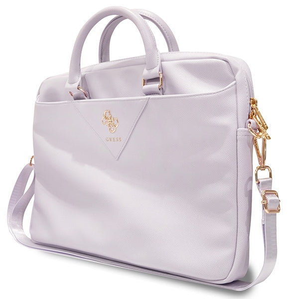 Guess Triangle 4G bag for a 16" laptop - purple